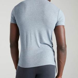 เสื้อยืดแขนสั้นพิมพ์ลายตามสั่งสำหรับผู้ชาย คอลเลคชั่นใหม่ปี 2020 ผลิตจากผ้าผสมใยไผ่และฝ้ายออร์แกนิค เสื้อยืดเรียบ - Product Image 6