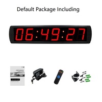 YIZHI GI6T-4R, LED Digital jam tangan detik jam tangan hitung mundur Remote elektronik Stopwatch jam dalam ruangan kantor sekolah rumah