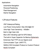 Récepteur GNSS de précision StrongFirst 36,3x36,4x13,5 mm, norme IP67 (G-Mouse)