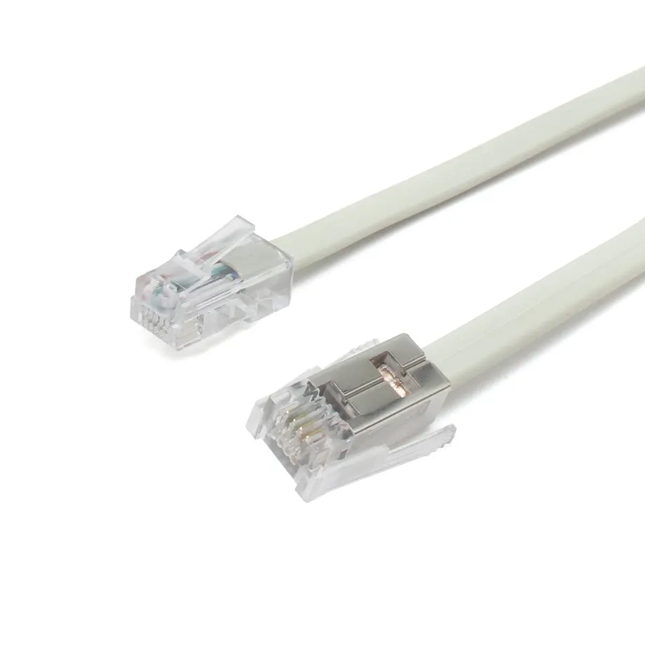 Câble de connexion réseau RJ11 à SDL 4P RS485 double oreille Lan Patch Ethernet câble plat
