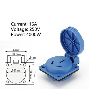 Enchufe Impermeable, Conector Industrial, Contacto de Cobre, Enchufe Europeo - Product Image 5