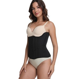 Ceinture de maintien de la taille pour femme, noire, à entrejambe ouvert, pour récupération post-partum, 1 pièce, fabriquée à Wenzhou, en fibre de polyester - Product Image 4