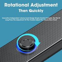 Sistema de Sonido para Cine en Casa, Altavoz Bluetooth, Barra de Sonido Envolvente 4D, Altavoz para Computadora, Subwoofer para TV, Barra de Sonido Estéreo