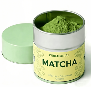 <span class=keywords><strong>KiKi</strong></span> Té Verde Matcha Instantáneo Orgánico Japonés de Alta Gama, Grado Etiqueta 6A, Empacado en Latas y Cajas de 30g/50g - Product Image 1