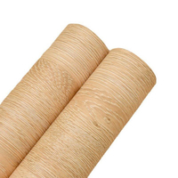 Jaune Chêne Grain De Bois Vinyle Étanche Papier Peint Amovible Auto-adhésif Armoires De Cuisine Décoration De La Maison Film De Protection