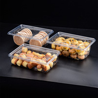 Lot de 2 paquets de 50 kg de biscuits transparents en PET, saveur pêche, super croquants, snacks, pâtisserie chinoise, fruits secs, aliments, biscuits en vrac, boîte de pâtisserie