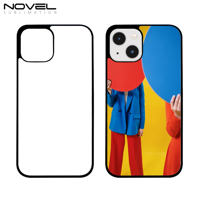 Sublimation Phone Case for iPhone 15,14,12 2D PC Phone Cover With Metal Insert