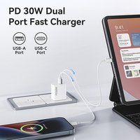 Adaptateur de type C personnalisé avec certificats UL FCC, 30W, 20V 1.5A, 12V 2.5A, chargeur 30W pour Sony