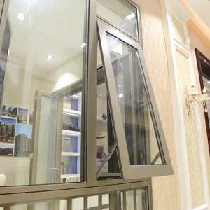 Moderna casa nera <span class=keywords><strong>doppia</strong></span> foglia alluminio superiore appeso battente apertura esterna vetro smaltato <span class=keywords><strong>finestra</strong></span> prezzo filippine - Product Image 2