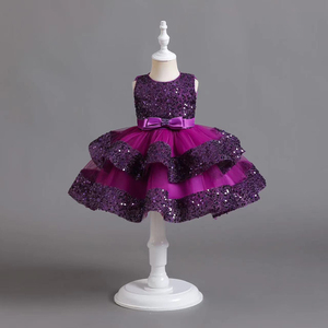 Vestido de verano europeo de algodón para fiesta, boda, Princesa, <span class=keywords><strong>flor</strong></span>, niños, niña, hasta la rodilla, para <span class=keywords><strong>chicas</strong></span> adolescentes de 12 años - Product Image 4