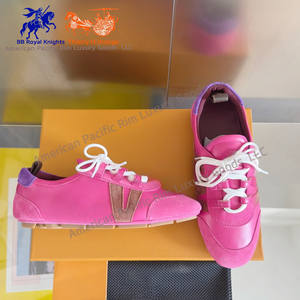 Sneakerina Series Chaussures pour Couples Baskets Ballerines Dexter Chaussures Plates Décontractées en Cuir de Vachette Daim à Lacets - Product Image 6