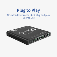 Expansor Multipantalla 4K60 HDBaseT 1 Entrada 4 Salidas para Sala de Comando y Control, Personalizado Profesional
