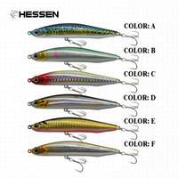 Nouvelle leurre de pêche artificielle OEM 9g 12g 17g, type crayon coulant, pour lancer longue distance, bâtonnet flottant, wobbler, leurre dur