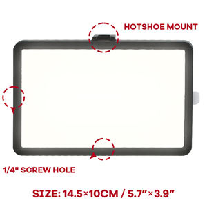 Lumière de remplissage réseau Panneau de lampe de remplissage à intensité variable Lumière vidéo LED avec filtres de couleur pour bureau Live Streming Youtube <span class=keywords><strong>Tiktok</strong></span> - Product Image 4