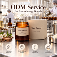 Bougie parfumée en verre ambré avec étiquette kraft, marque personnalisée, parfum d'ambiance pour la maison, vente en gros, OEM, ODM, fournisseur de marques privées