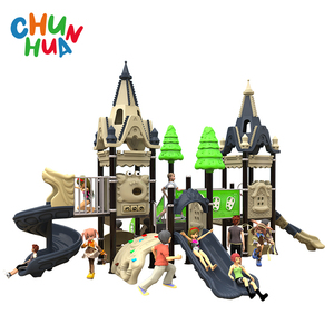 <span class=keywords><strong>Grand</strong></span> arc-en-ciel coloré équipement de terrain de jeu pour enfants jeux de plein air ensembles de diapositives en plastique - Product Image 4