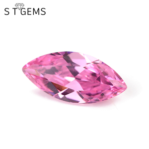 Synthétique en zircon cubique, pierres CZ amples pour les bijoux, haute qualité, <span class=keywords><strong>jaune</strong></span>, violet, Orange, vert, vente en gros - Product Image 1
