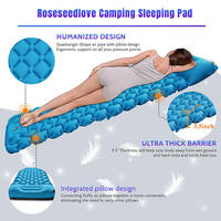 Vente en gros de matelas gonflables pour le camping avec oreiller imperméable et confortable matelas gonflable pour le couchage