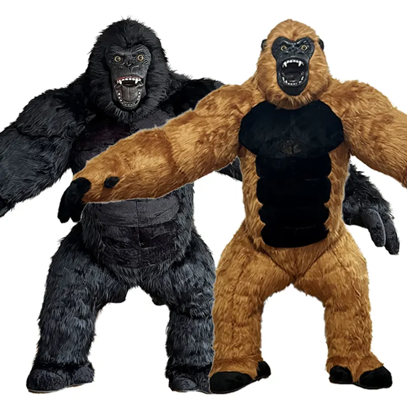 Высококачественный надувной костюм гориллы, костюм талисмана, костюм гориллы, обезьяна