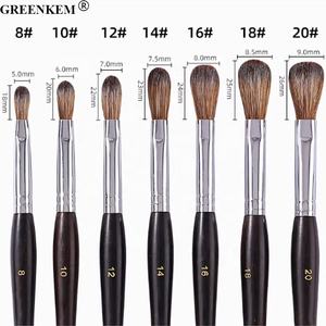 Pinceau à ongles en <span class=keywords><strong>bois</strong></span> de santal de 7 tailles, brosse à ongles en fourrure de vison, manche en <span class=keywords><strong>bois</strong></span> acrylique, nouveau - Product Image 2