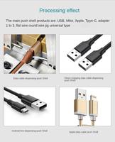 Machine de distribution de colle semi-automatique haute efficacité pour le revêtement USB, colle à séchage rapide, fabrication de câbles haute vitesse Jianbo