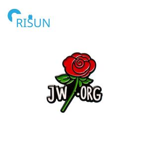 Fabricación personalizada <span class=keywords><strong>JW</strong></span>.ORG monograma esmalte pines broches fonógrafo personalizado visita Jworg flor Rosa <span class=keywords><strong>JW</strong></span> Metal solapa Pin insignia - Product Image 2