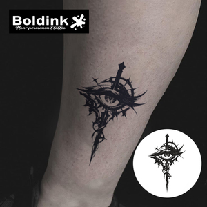 Tatouage au stylo Boldink personnalisé, motif œil <span class=keywords><strong>mal</strong></span>éfique réaliste, art corporel, imperméable, longue durée (2 semaines), encre Jagua Juice - Product Image 3