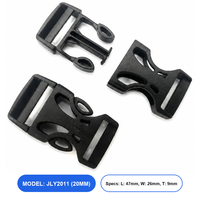 Boucle à dégagement latéral réglable en plastique professionnel de 20 mm - Sûre, robuste et écologique pour sacs à dos et bagages