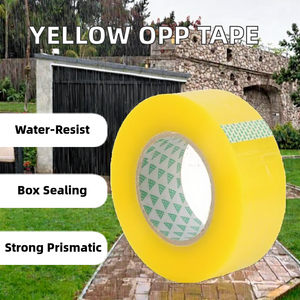 Ruban d'emballage Offres Spéciales transparent jaune BOPP activé par l'<span class=keywords><strong>eau</strong></span> ruban d'emballage étanche simple face pour le matériau acrylique d'étanchéité de boîte - Product Image 2
