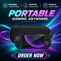 Étui rigide 293x135x70mm pour console MANGMI Pocket Max, sac de rangement EVA, pochette en maille avec poignée, 275g