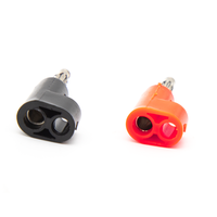 Bouchons bananes empilables sans soudure en forme de lanterne ronde de 4mm avec boîtier ABS