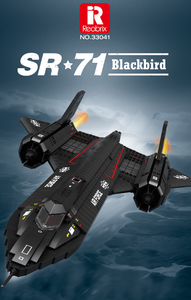 Nouvelle arrivée Reobrix SR 71 noir oiseau <span class=keywords><strong>avion</strong></span> briques de construction bricolage jouets modèles jouets pour enfants blocs de construction - Product Image 2