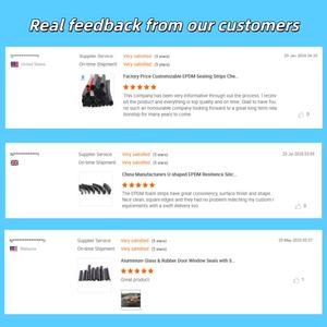 Aluminium deuren en ramen EPDM composiet afdichtingsstrip stofdicht waterdicht rubberen glasstrip voor aluminium kunststof ramen & deuren - Product Image 4