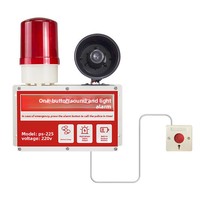 Dispositif d'alarme sonore et lumineux à un clic, modèle PS-225, matériau ABS, 120 dB, liaison IoT, cloche d'évacuation d'usine/atelier, alarme d'urgence