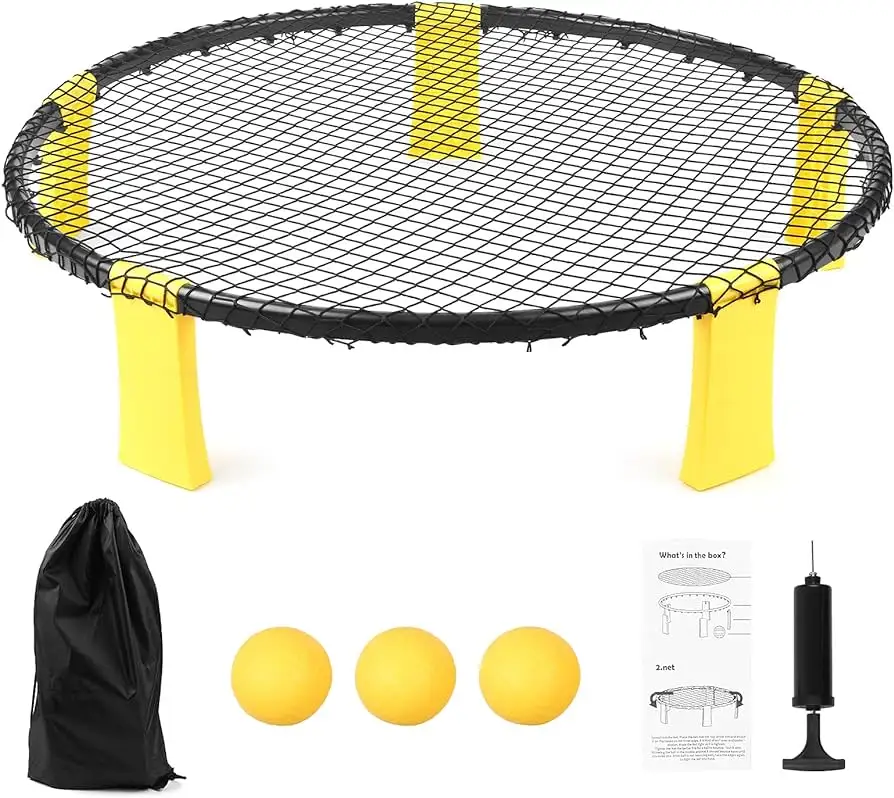 Taizhou Paide Hochwertiges Round net Led Rim Meta Ball Mini Beach Spike Ball Sportspiel set