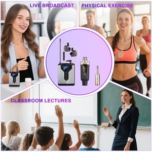 Dt2 UHF Bodypack <span class=keywords><strong>Receiver</strong></span> Không Dây Micro Microphone Hệ Thống Trong Tai Màn Hình Xlr Kim Loại <span class=keywords><strong>Receiver</strong></span> Và Transmitter - Product Image 4