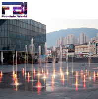Fuente Musical Programable Personalizada para el Suelo, Fácil de Instalar, Fuente Decorativa de Agua para Exteriores con Luces