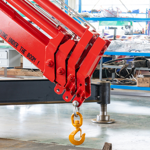 Grue pliante de 3,2 tonnes montée sur camion pour la logistique d'entrepôt, grue hydraulique à flèche articulée, capacité de levage de 3200 kg - Product Image 5