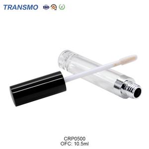 Tubes à gloss à lèvres ronds noirs personnalisés, vides, transparents avec bouchon à vis pour l'emballage de baumes à lèvres et de fards à joues - Product Image 4