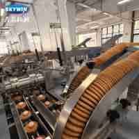 Machine automatique Skywin à deux voies pour la fabrication de biscuits sandwichs et la remplissage de sachets/plastiques/feuilles d'aluminium