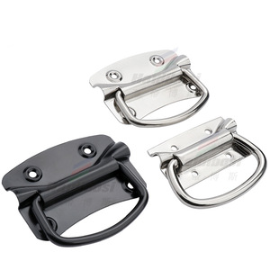 Haidibosi <b>Folding</b> Handle 304 Stainless Steel Heavy Duty Industrial Panel Pull Handle For Toolboxes Equipment Boxes - Product Image 2