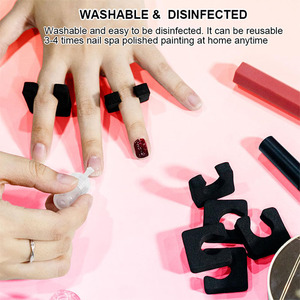 Hete Verkoop Individuele Pedicure Enkele Zachte Schuim Eva Teen Separator Vingerverdeler Schoonheid Voettherapie Tools Nal Polish Applicatie - Product Image 4