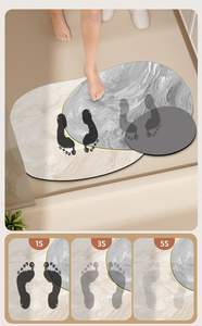 Легкий роскошный Противоскользящий дверной коврик, Быстросохнущий и водопоглощающий материал, устойчивый к грязи для домашнего использования в ванной или отеле - Product Image 4