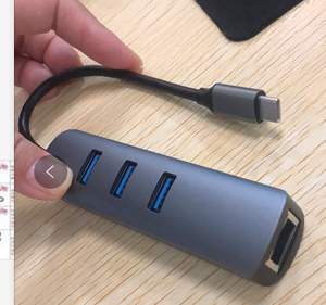 3 Cổng Loại C <span class=keywords><strong>Usb</strong></span> Hub Bộ Chuyển Đổi <span class=keywords><strong>Usb</strong></span> Sang Rj45 Tốc Độ Cao Bộ Chuyển Đổi Gigabit Ethernet <span class=keywords><strong>La</strong></span> - Product Image 2