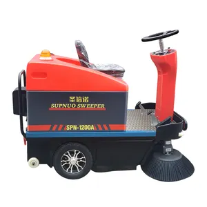 Épurateur commercial SBN-1200A de balayeuse de plancher de batterie de haute qualité avec le tour d'arrosage sur la voiture de nettoyage de plancher