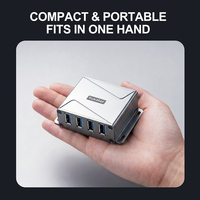 Hub USB 3.0 Sipolar 4 ports, protection ESD classe 4 8KV, qualité industrielle, en aluminium, pour équipement de transfert de données de précision en laboratoire