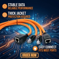 Câble d'extension industriel RJ45 KRONZ haute flexibilité Cat7 Cat8 Femelle vers Mâle à verrouillage par vis 10 Gbit/s Cordon réseau blindé