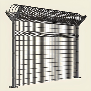Clôture de prison en métal haute sécurité enduite, résistante à l'escalade et à la corrosion, épaisseur 0,8-1,2 mm, marque Guohui, pour clôtures de périmètre de prison - Product Image 4