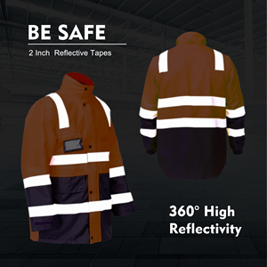 Multi-Occupation Warm Reflective <strong>Safety</strong> <strong>Jacket</strong> Durable Oxford Windproof Waterproof Detachable Sleeve 6 in <strong>1</strong> <strong>Safety</strong> <strong>Jacket</strong> - Product Image 2