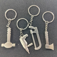 Porte-clés tournevis créatif en métal, Mini outils de travail 1 pièce, clé en forme de perceuse électrique, Logo personnalisé